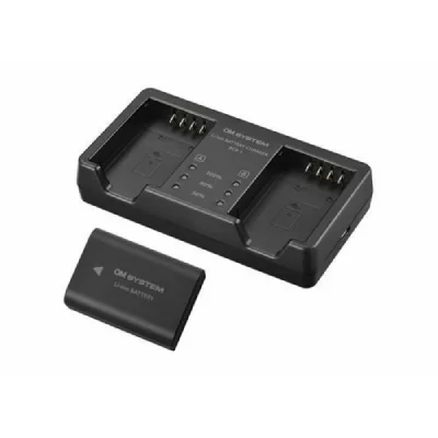 OM SYSTEM Kit chargeur double batterie + batterie  SBCX-1 pour OM-1 