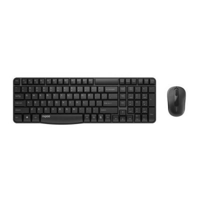 RAPOO Kit clavier azerty + souris sans fil ""x 1800s"" noir