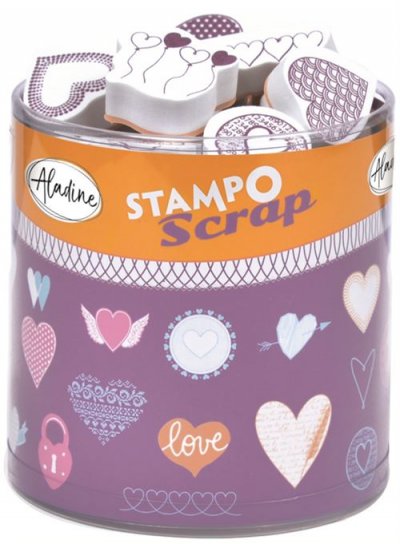 ALADINE Kit cr&eacute;atif  Stampo Scrap C&oelig;urs