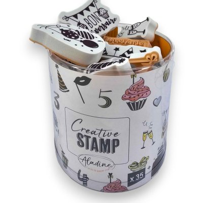 ALADINE Kit cr&eacute;atif  Stampo Scrap Mini Alphabet