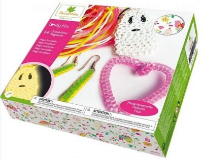 AU SYCOMORE Kit cr&eacute;atif  Lovely Box Scoubidou Magique