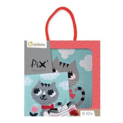 GENERIQUE Kit cr&eacute;atif Avenue Mandarine Pix Gallery Canevas Chat