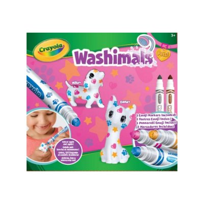 CRAYOLA Kit cr&eacute;atif  Color'N'Wash pets Emoji