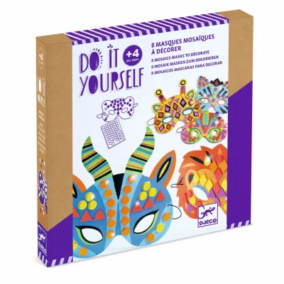 DJECO Kit cr&eacute;atif  Masques mosa&iuml;ques Animaux de jungle