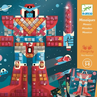 DJECO Kit cr&eacute;atif  - Mosa&iuml;ques Space Battle - 4 tableaux