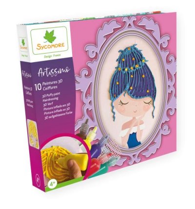 FAUJAS Kit cr&eacute;atif  Artissimo XL Coloriage et Peinture 3D Coiffures