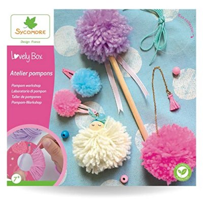 AU SYCOMORE Kit cr&eacute;atif Faujas atelier pompons