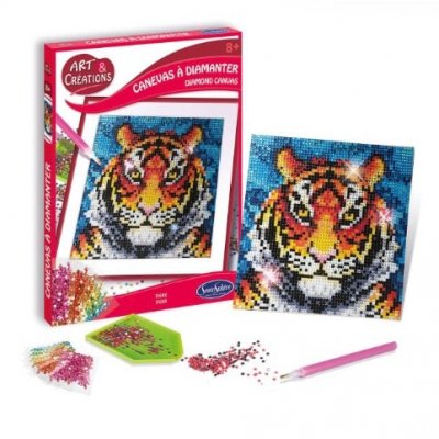 SENTOSPHERE Kit cr&eacute;atif sentosph&egrave;re art et cr&eacute;ations canevas &agrave; diamanter tigre