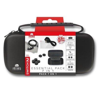 FREAKS AND GEEKS Kit d'accessoires - Nintendo Switch 2 - Sacoche 7-en-1 - Neuf