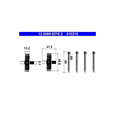 ATE Kit d'accessoires pour plaquette de frein &agrave; disque  13.0460-0215.2