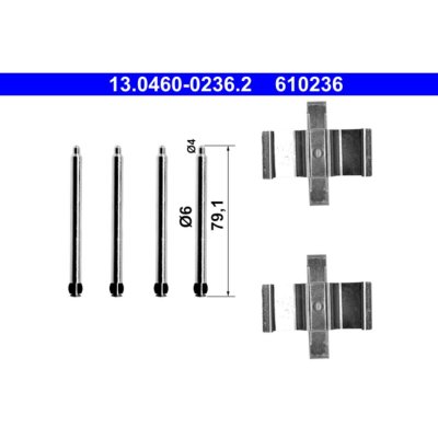 ATE Kit d'accessoires pour plaquette de frein &agrave; disque  13.0460-0236.2