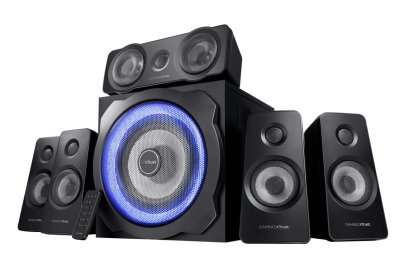 TRUST Kit d&rsquo;enceintes 5.1 Surround  GXT 658 Tytan Noir