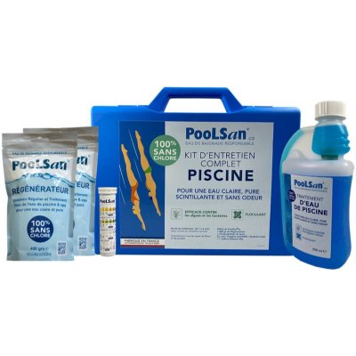 Kit d'entretien complet Poolsan sans chlore piscine 25-40m&sup3;