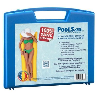 POOLSAN Kit d'entretien  sans chlore piscine 45-60m&sup3;