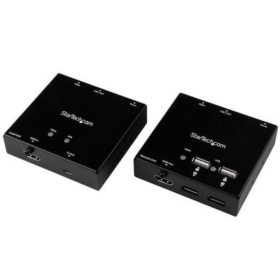 STARTECH.COM Kit d'extendeur hdmi sur Ethernet Cat6 avec hub usb 2.0 4 ports (50 m)