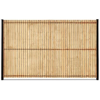 EASYCLOTURE Kit d'occultation lattes bois m&eacute;l&egrave;ze pour panneau rigide maille 55 H1m53 x 2m50 ep 8mm