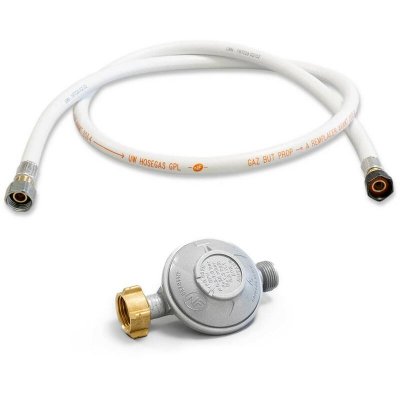 PROWELTEK Kit d&acute;tendeur 28 mbar Butane + tuyau flexible 1 m + colliers