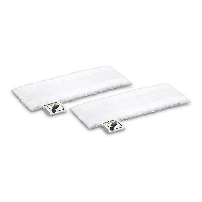 KARCHER Kit de 2 serpillieres microfibre pour nettoyeur vapeur - m129146