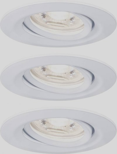 PAULMANN Kit de 3 spots encastrables Nova mini ronds orientables blanc