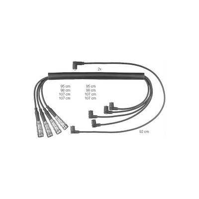 BERU Kit de c&acirc;bles dallumage ZEF463 