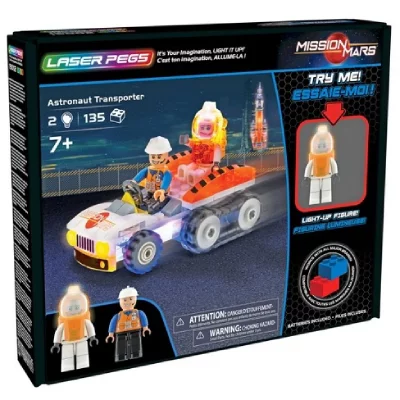 Kit De Construction Laser Pegs Astronaut Transporter Multicolor