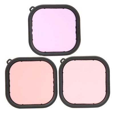  Kit de filtre d'objectif de plong&eacute;e TELESIN pour cam&eacute;ra d'action Gopro 9 