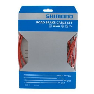 SHIMANO Kit de freinage v&eacute;lo de route  t&eacute;flon rouge (2 freins)