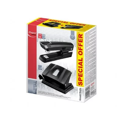 MAPED Kit De Grapado Essentials Metal Grapadora+Taladro 20H - [Livre en VO]