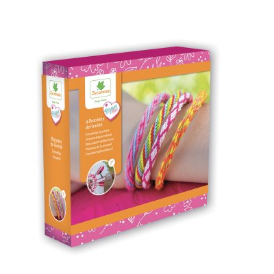 SYCOMORE Kit de loisir cr&eacute;atif enfant - 4 bracelets de l'amiti&eacute;