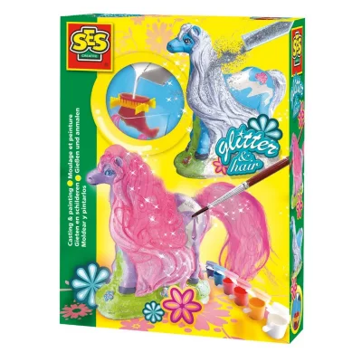 SES CREATIVE Kit de moulage cheval avec crini&egrave;re