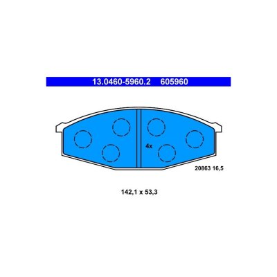 ATE Kit de plaquettes de frein frein &agrave; disque 13.0460-5960.2 