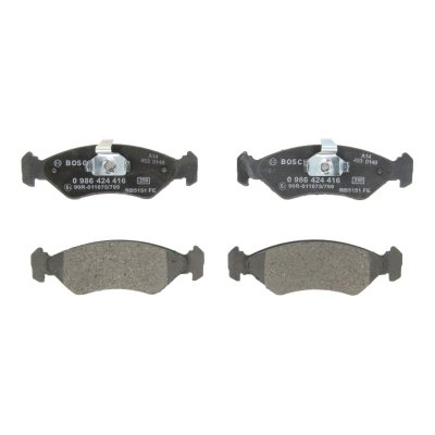 BOSCH Kit de plaquettes de frein, frein &agrave; disque  0 986 424 416