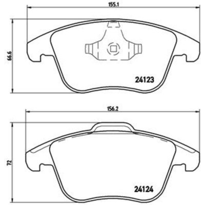 BREMBO Kit de plaquettes de frein frein &agrave; disque  XTRA LINE P 44 020X