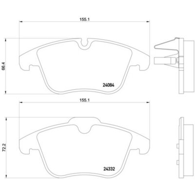 BREMBO Kit de plaquettes de frein frein &agrave; disque  XTRA LINE P 61 106X