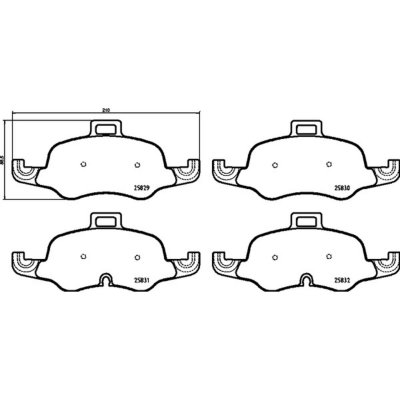 BREMBO Kit de plaquettes de frein frein &agrave; disque  XTRA LINE P 85 160X