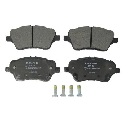 DELPHI Kit de plaquettes de frein, frein a disque  LP2474