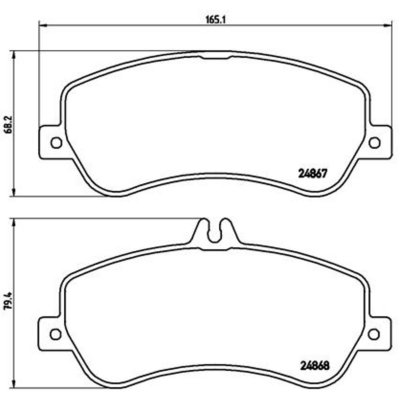 BREMBO Kit de plaquettes de frein frein &agrave; disque P 50 086 