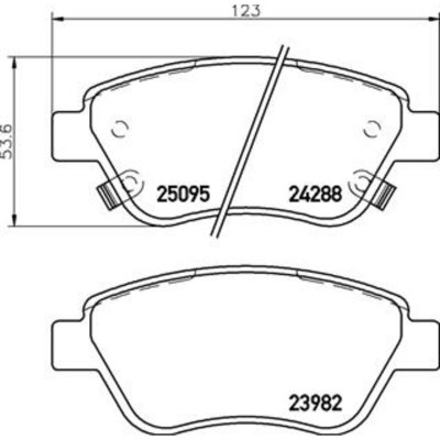 BREMBO Kit de plaquettes de frein frein &agrave; disque P 59 081 