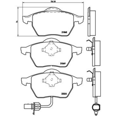 BREMBO Kit de plaquettes de frein frein &agrave; disque P 85 060 