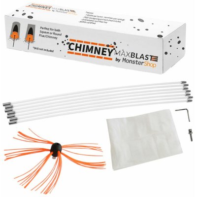 MAXBLAST Kit de Ramonage 20m pour Chemin&eacute;e