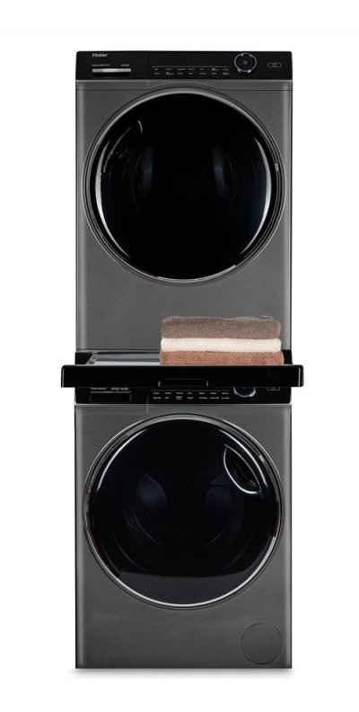 HAIER Kit de superposition pour s&egrave;che-linge  Noir
