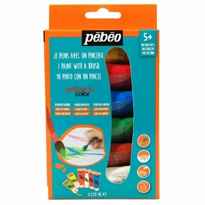 PEBEO Kit D&eacute;couverte Primacolor 6 tubes 20ml