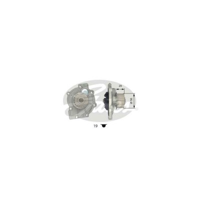 GATES Kit distribution + pompe a  eau  KP15397XS (X1)