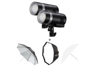 GODOX Kit double ensemble AD300  AD 300Pro Noir + Accessories