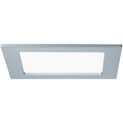 PAULMANN Kit encastr&eacute;s Quality Panel carr&eacute; LED chrom&eacute; d&eacute;poli 12W