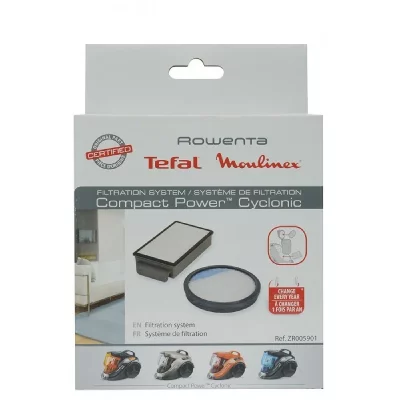 MOULINEX Kit Filtration Cassette Fltre + Mousse Pour Aspirateur Rowenta
