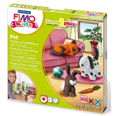 FIMO Kit  kids animaux familiers 262263