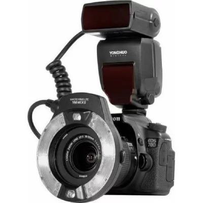 YONGNUO Kit Flash Annulaire Macro TTL  YN-14EX II pour Canon