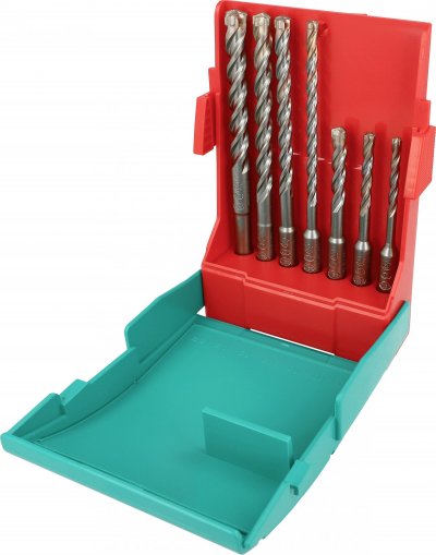 HELLER Kit forets marteau  7 pieces, Trijet, avec SDS-Plus D : 5/6/6/8/8/10/12 mm