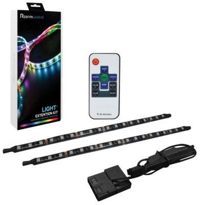 REBORNLEAGUE Kit LED RGB 2 bandes + telecommande + connecteur molex